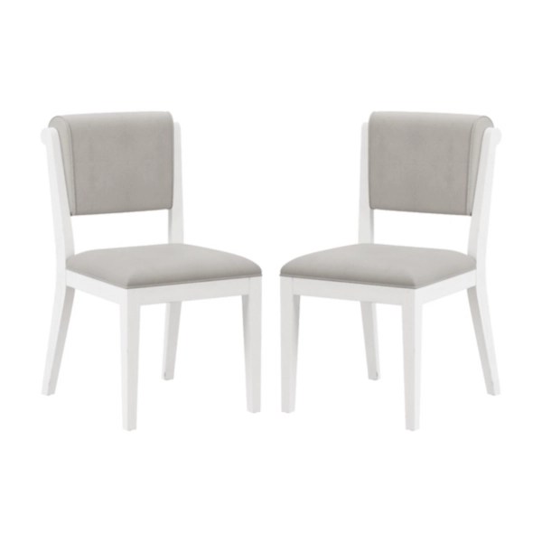 Clarion White Upholstered Dining Chairs, Set of 2 Kirklands Home