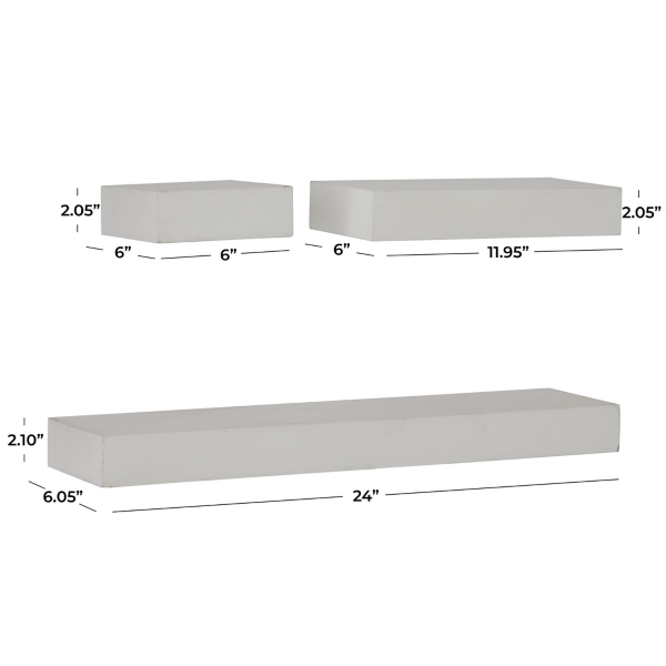 Kirklands Wood Floating Shelves Hamilton Place