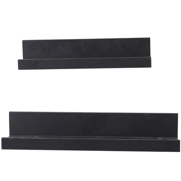 Black Wood Floating Shelves, Set of 2 Kirklands Home