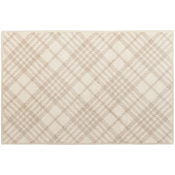 Beige Tartan Plaid Floor Mat, 2x3 Kirklands Home