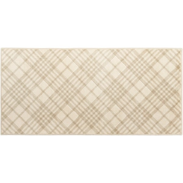 Beige Tartan Plaid Floor Mat, 2x4 Kirklands Home