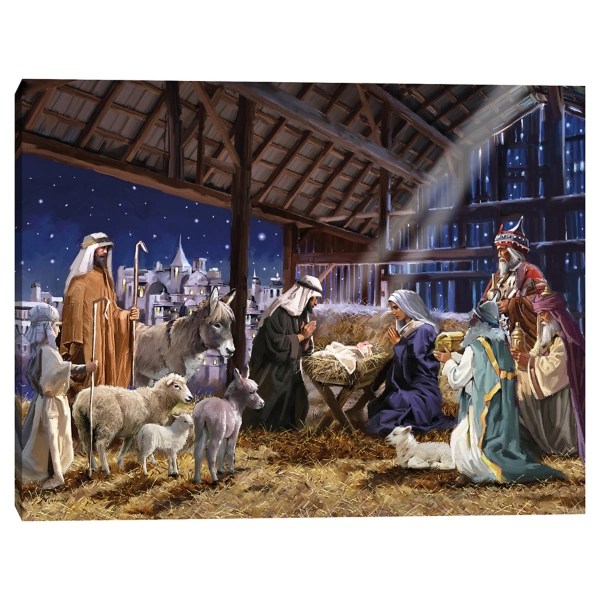 Christmas Nativity Canvas Art Print Kirklands Home