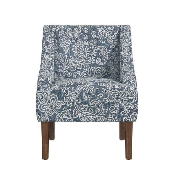Blue & White Swoop Accent Chair Kirklands Home