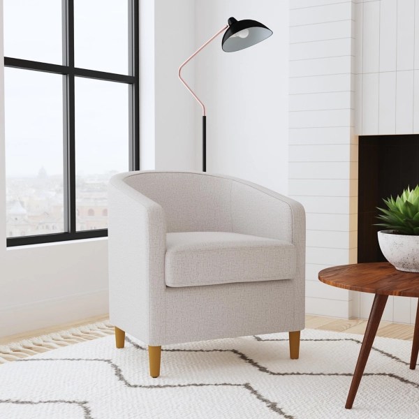 Kirklands Neutral Textured Accent Chair Hamilton Place