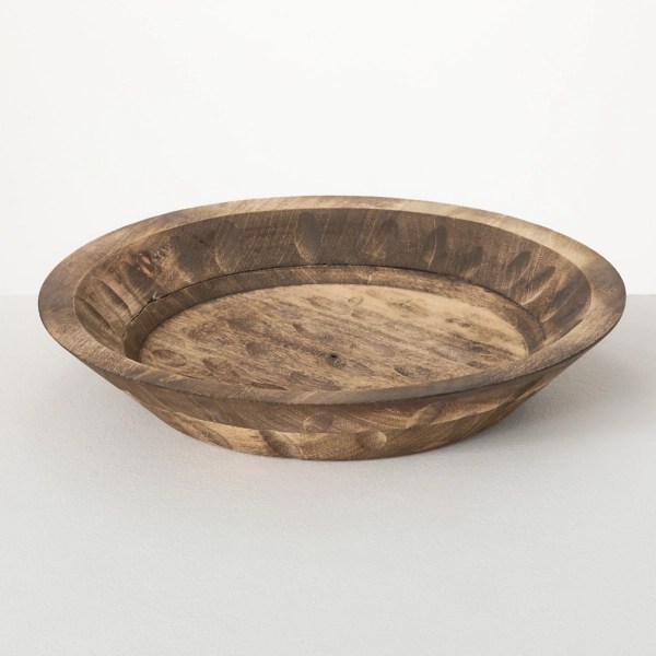 Hand Carved Round Wood Dough Bowl Kirklands Home