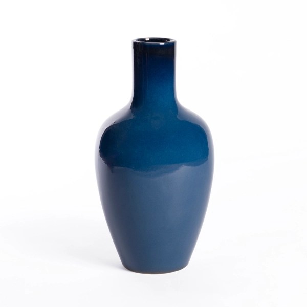 Deep Blue Ceramic Vase Kirklands Home