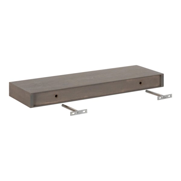 Kirklands Dark Brown Wood Floating Shelves, Set of 2 Hamilton Place