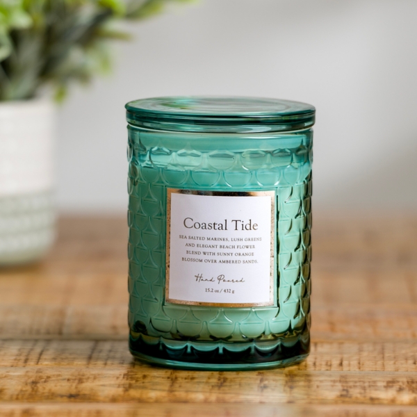 Blue Coastal Tide Glass Jar Candle Kirklands Home