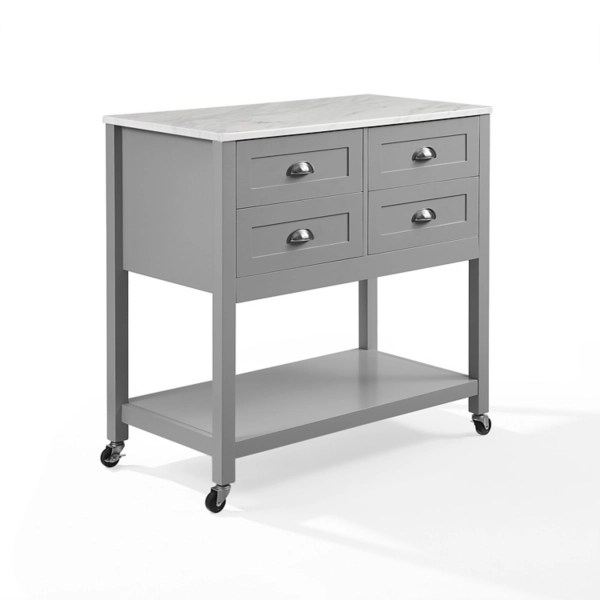 Connell Gray Wood Kitchen Island Kirklands Home