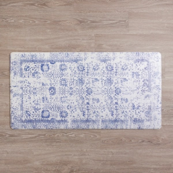 Navy Vintage Floral Kitchen Mat Kirklands Home