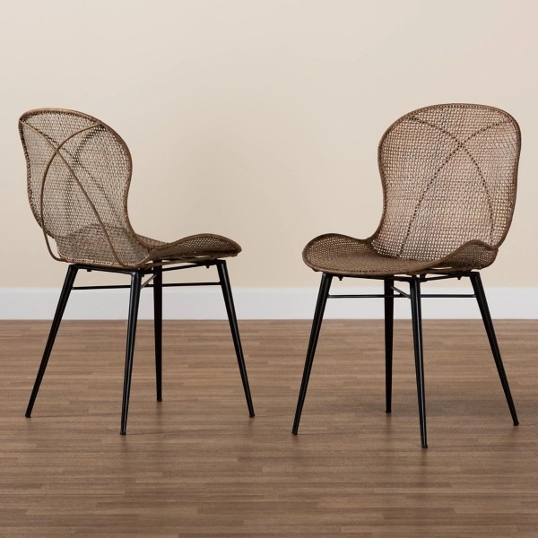 Graywashed Rattan Dining Chairs, Set of 2 Kirklands Home
