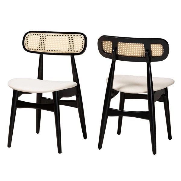 Black MidCentury Modern Dining Chairs, Set of 2 Kirklands Home