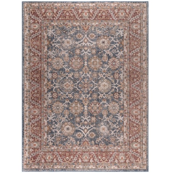 Red Persian Bordered Traditional Area Rug, 8x10 Kirklands Home