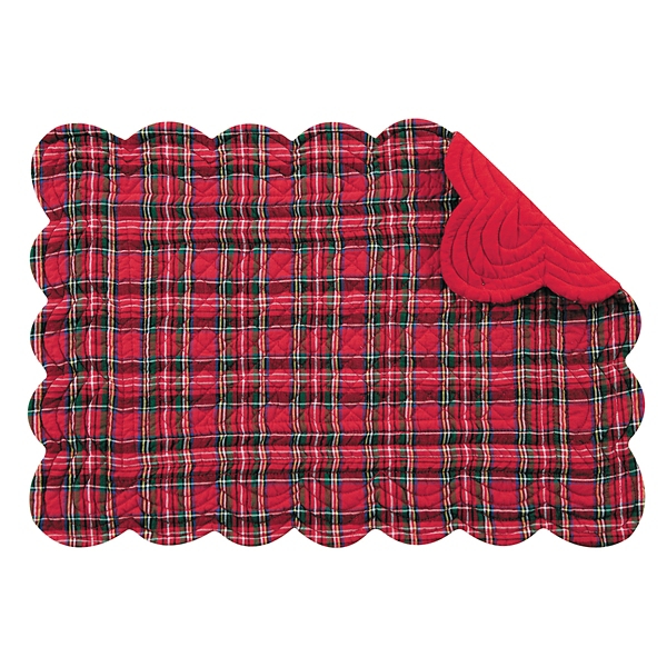 Red & Green Tartan Placemats, Set of 6 Kirklands Home