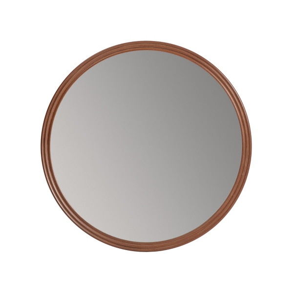 Contemporary Wood Carved Round Wall Mirror Kirklands Home