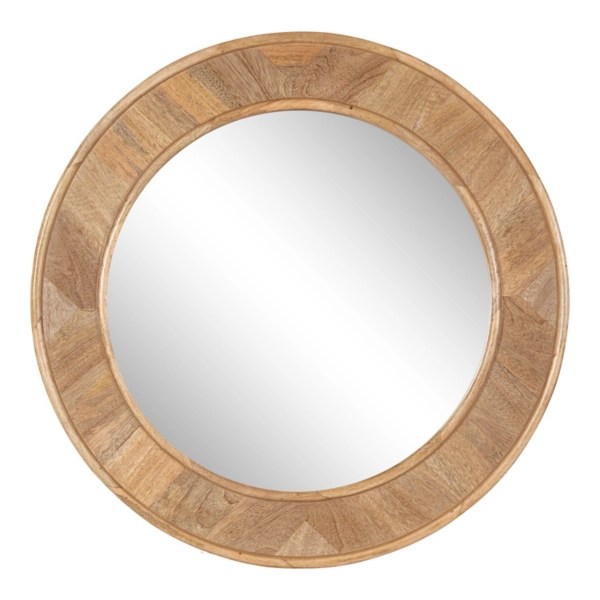 Natural Woodgrain Round Wall Mirror Kirklands Home