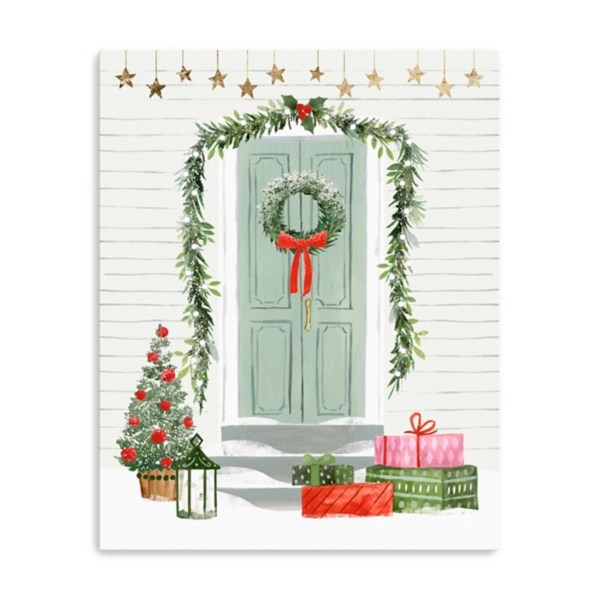 Decorated Front Door Canvas Art Print, 16x20 in. Kirklands Home
