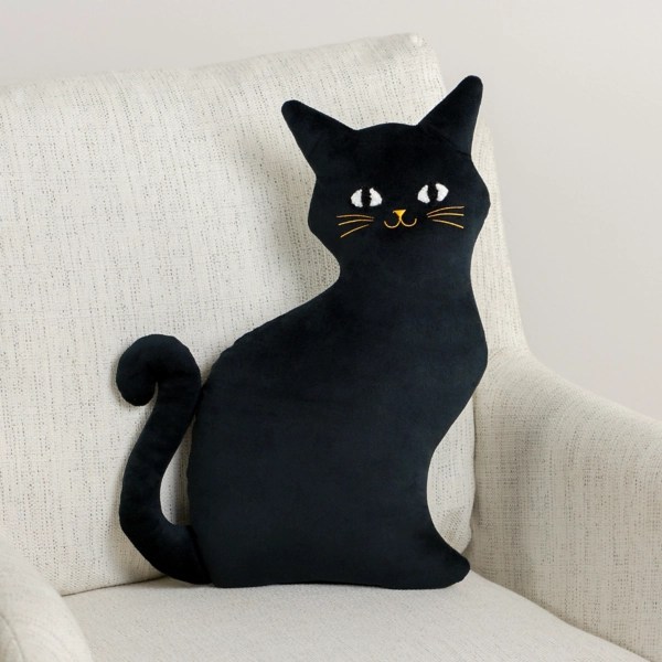 Black Cat Shaped Halloween Pillow Kirklands Home