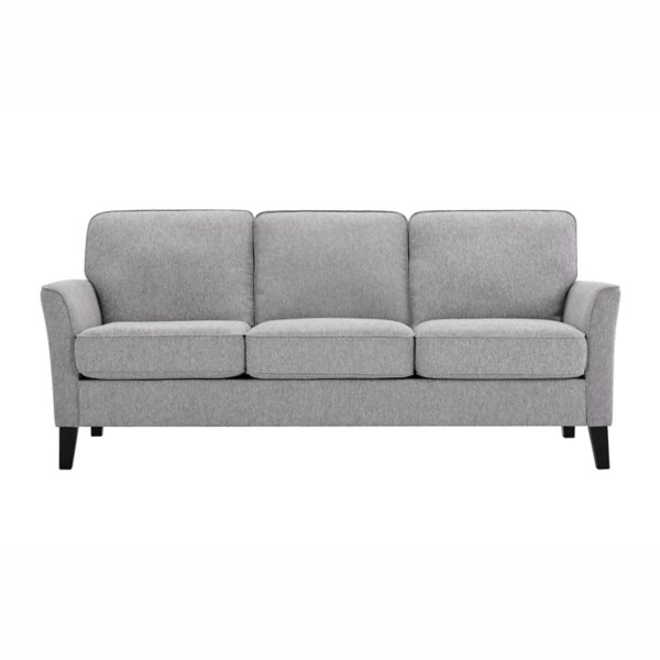 Light Gray Microfiber Upholstered Sofa Kirklands Home