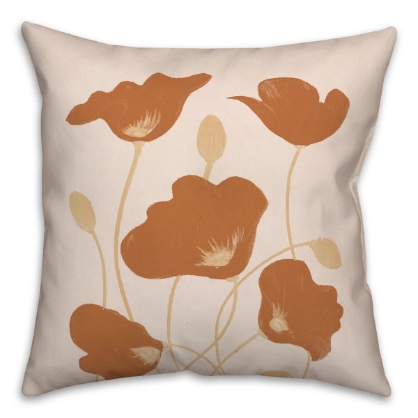 Orange Poppies Indoor/Outdoor Pillow Kirklands Home