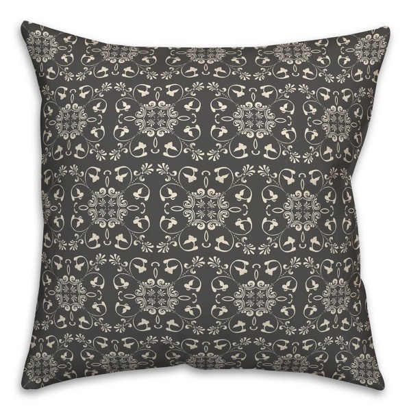 Charcoal Medallion Indoor/Outdoor Pillow Kirklands Home