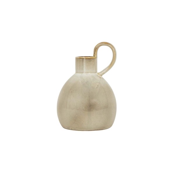 Round Tan Oversized Handle Jug Vase Kirklands Home