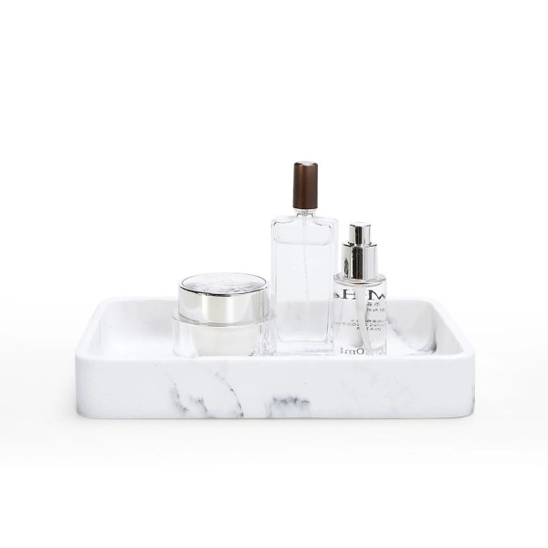 White Marble Vanity Tray Kirklands Home