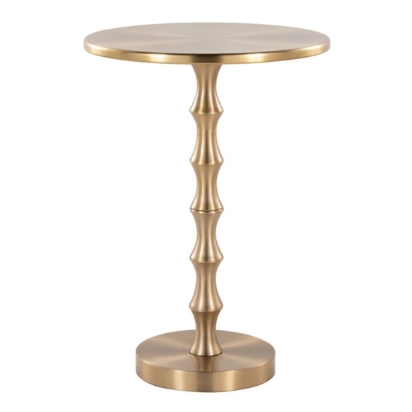Gold Metal Bamboo Accent Table Kirklands Home