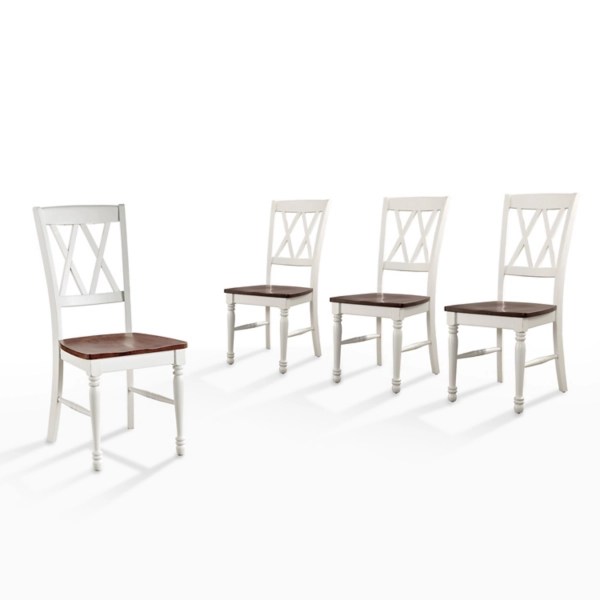 White Wood Farmhouse Dining Chairs, Set of 4 Kirklands Home