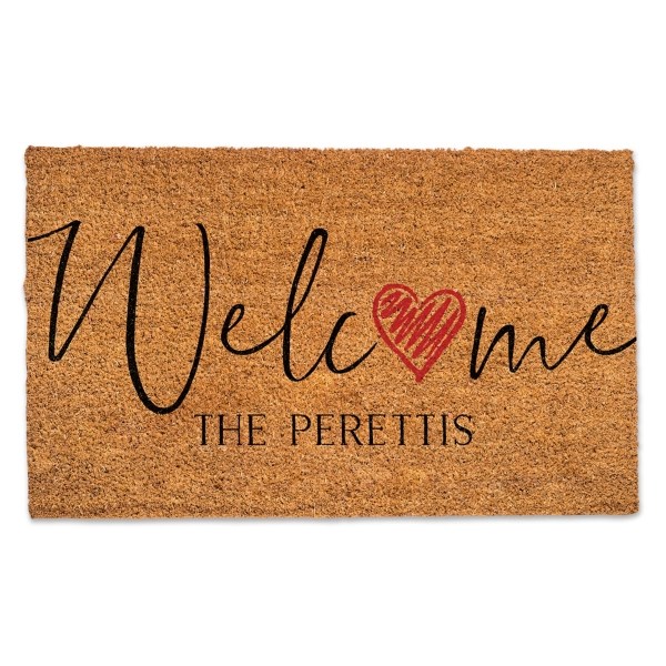 Kirklands Personalized Mr. & Mrs. Coir Doormat Hamilton Place
