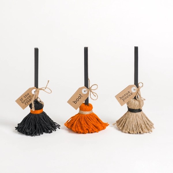 Halloween Broom Decorations, Set of 3 Kirklands Home
