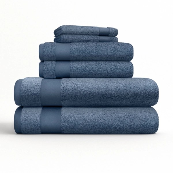 Navy 6pc. Essential Cotton Bath Towels Kirklands Home