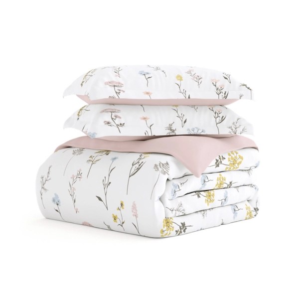 Soft Floral Reversible 3pc. Queen Duvet Cover Set Kirklands Home