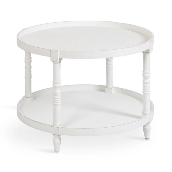 Round White Bellport Coffee Table Kirklands Home