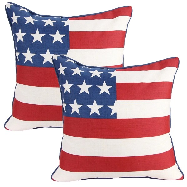American Flag Outdoor Pillows, Set of 2 Kirklands Home