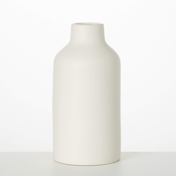 Matte Ivory Ceramic Bottle Vase Kirklands Home