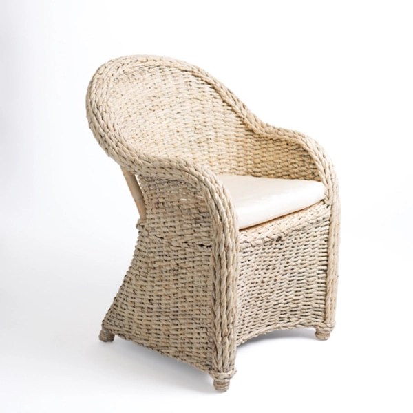 Ivory Woven Rattan Dining Chair Kirklands Home