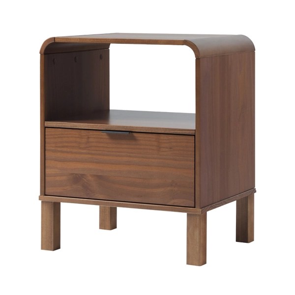 Brown Wood Rounded Edge Nightstand Kirklands Home