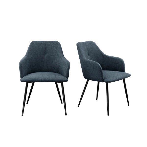 Blue Lily Upholstered Dining Chairs, Set of 2 Kirklands Home