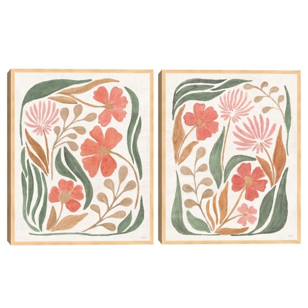 Floral Abstract I & II Canvas Art Prints, Set of 2 Kirklands Home