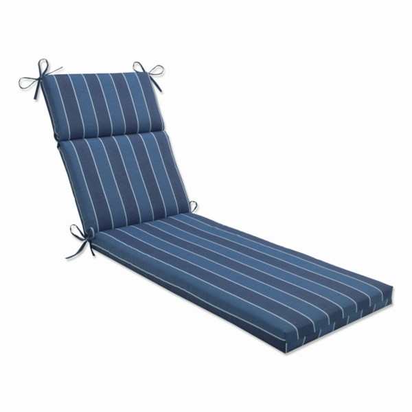 Navy Blue Striped Outdoor Chaise Cushion Kirklands Home