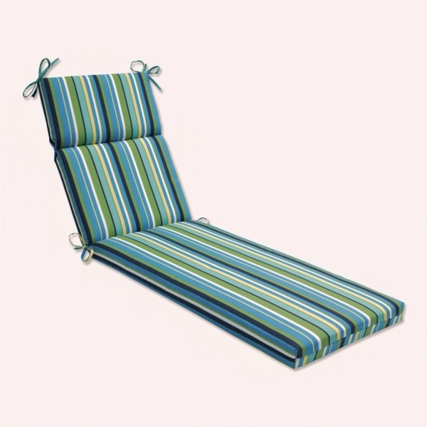 Blue Topanga Striped Outdoor Chaise Cushion Kirklands Home