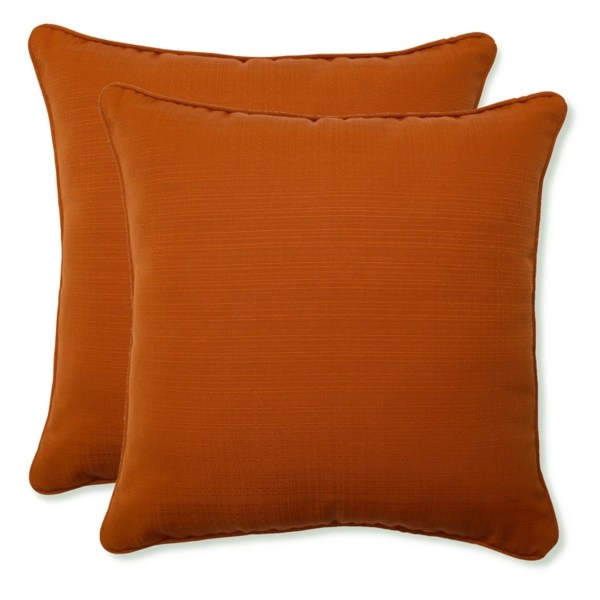 Burnt Orange Outdoor Pillows, Set of 2 Kirklands Home