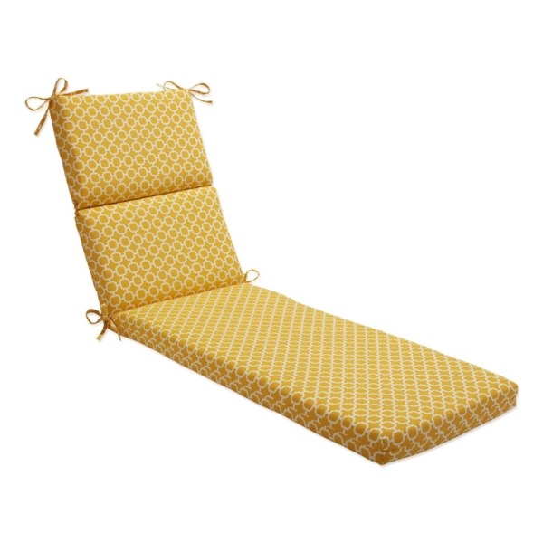 Yellow Pattern Outdoor Chaise Cushion Kirklands Home