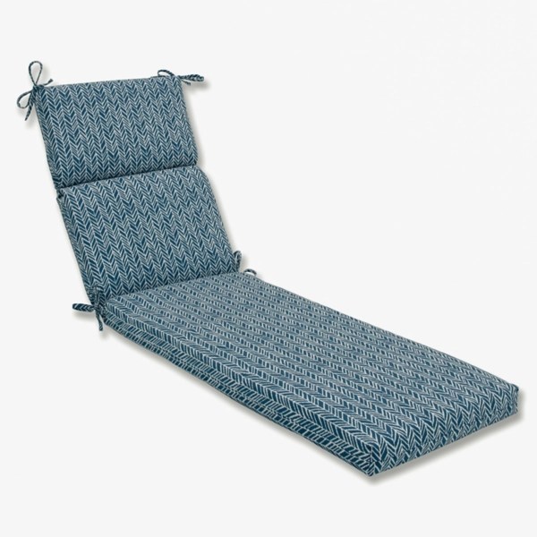 Blue Herringbone Outdoor Chaise Cushion Kirklands Home