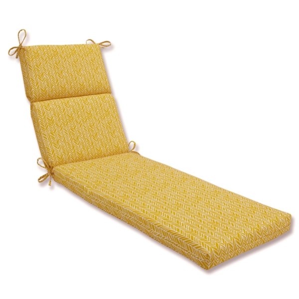 Yellow Herringbone Outdoor Chaise Cushion Kirklands Home