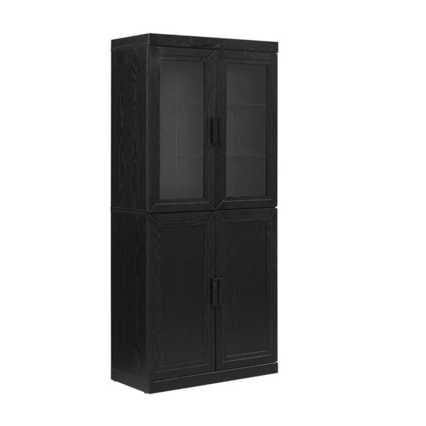 Tall Black Wood and 4Door Storage Kirklands Home