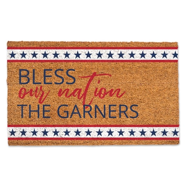 Personalized Bless Our Nation Doormat Kirklands Home