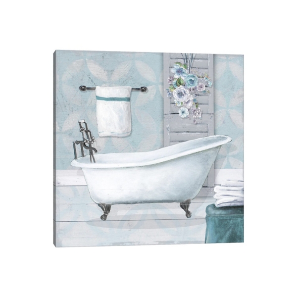 Blue Bathroom Canvas Art Print Kirklands Home
