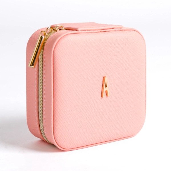 Pink Monogram A Travel Jewelry Box Kirklands Home
